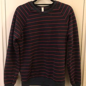 American Apparel striped crew neck sweater